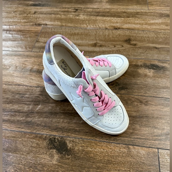 Vintage Havana Women’s Eve Glitter Multi Distressed Sneakers size 8.5 - Picture 2 of 12